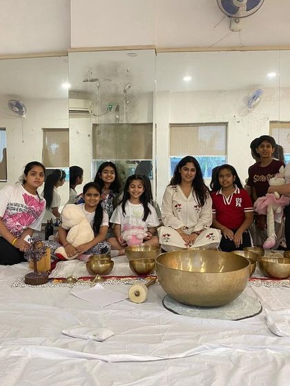 Even our youngest dancers get to experience the calming magic of sound healing. These sessions teach them about mindfulness and self-love from an early age.