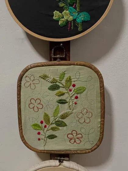 More examples of my hoop art, featuring botanical designs. Embroidery is a meditative and addictive process, and I love seeing what magic can be created with just a needle and thread.