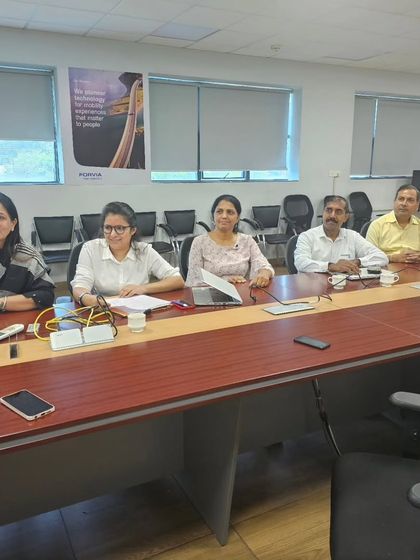 A candid shot from a POSH Internal Committee meeting. We discuss confidential cases and strategize on awareness initiatives.