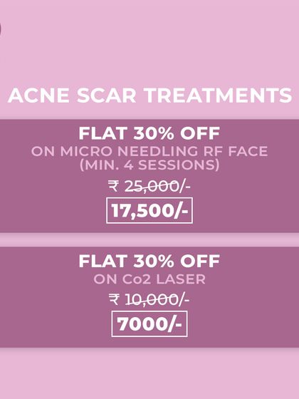 We provide tailored packages for acne scar treatments like Microneedling RF and CO2 Laser. These multi-session plans ensure consistent progress towards smoother, clearer skin.
