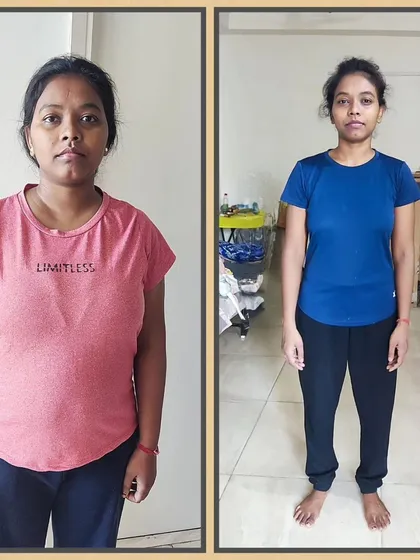 With my online coaching program, you can achieve incredible results no matter where you are. My client Subhadra lost 16 kgs in 6 months, proving that with the right guidance and your dedication, distance is not a barrier to your body transformation goals.