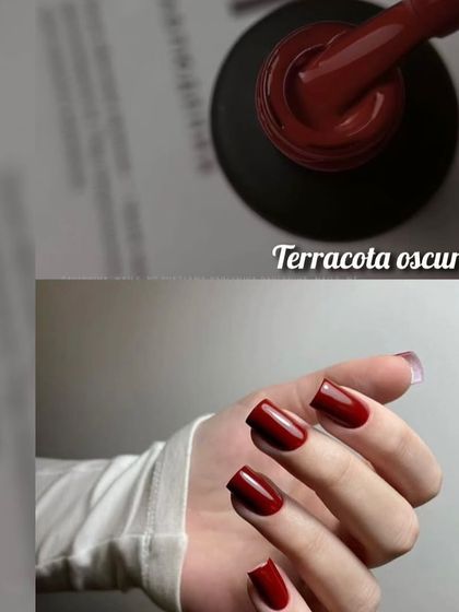 "Terracota oscura" or dark terracotta is another beautiful, earthy tone that's perfect for autumn.