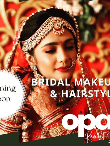 We are thrilled to create timeless looks for your most special day. This image captures the elegance of our bridal makeup and hairstyling service, designed to make every bride feel radiant and confident.