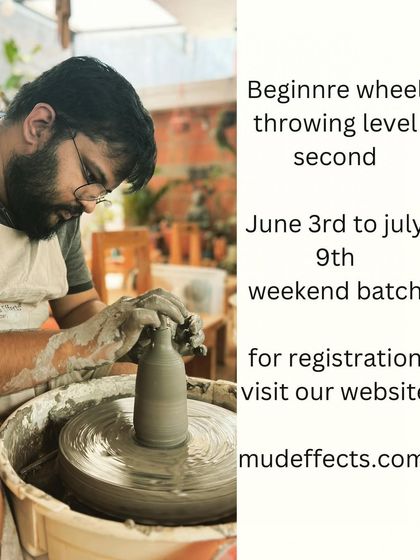 For those who have completed level one, the beginner wheel throwing level two course starts in June.