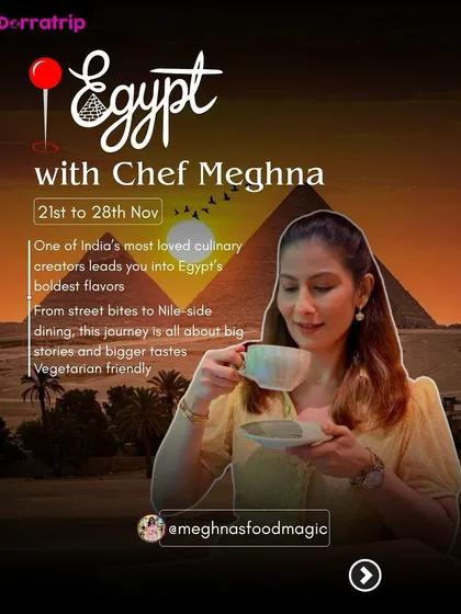 Join one of India's most loved culinary creators, Chef Meghna, on a trip to Egypt. This journey is all about big stories, bigger tastes, and exploring the country's boldest flavors.