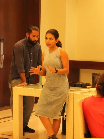 Here I am, explaining the process during a recent terrarium workshop at the DLF Club. I love hosting these events and sharing my passion for plants with others.