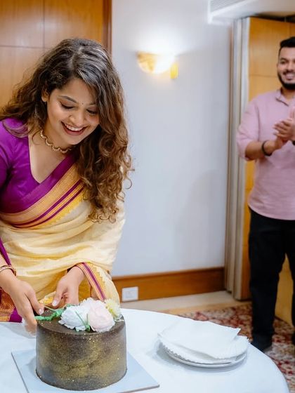 No celebration is complete without a cake. It's a sweet end to a month of hard work and dedication. These are my people.