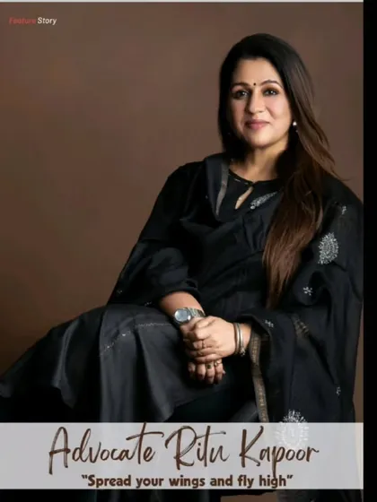 The cover image for my feature story in 'Womanpreneur' magazine: "Spread your wings and fly high." This is the message I want to send to every woman.
