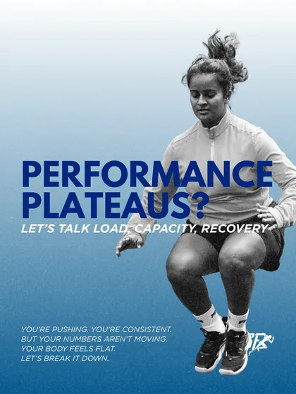 If you're hitting a performance plateau, it's time to talk about load, capacity, and recovery. Pushing hard without moving forward is a sign that this balance is off.