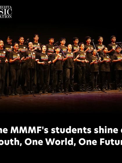 Our youth choir shines on stage at the 'Youth, One World, One Future' event, using their voices to contribute to an important community dialogue.