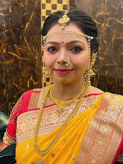 A portrait of my beautiful bride, looking serene and happy on her wedding day.