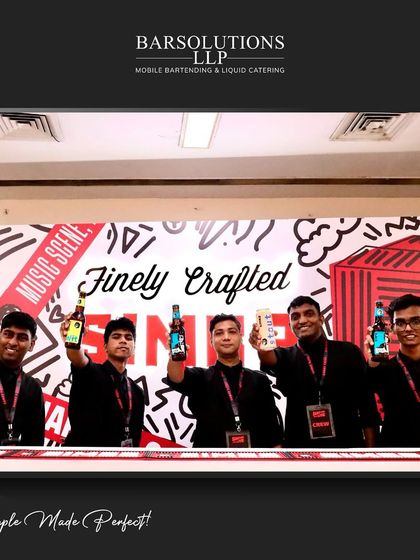 Our team at the "Finely Crafted" Simba beer event, ready to serve chilled beers and good vibes.