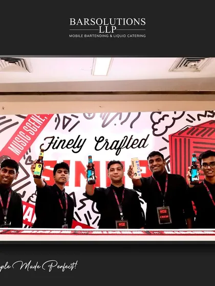 Our team at the "Finely Crafted" Simba beer event, ready to serve chilled beers and good vibes.