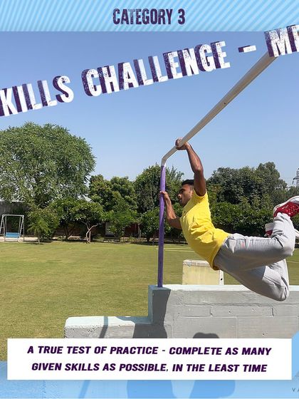 Category 3: Skills Challenge for Men. This category is for practitioners to showcase their technical expertise and mastery over a series of unique challenges.