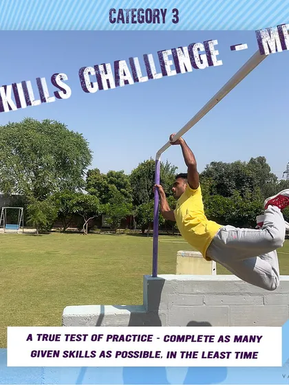 Category 3: Skills Challenge for Men. This category is for practitioners to showcase their technical expertise and mastery over a series of unique challenges.