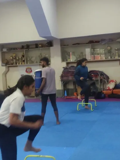 A snapshot of our students during an agility drill. Every moment in the training hall is an opportunity to get better.