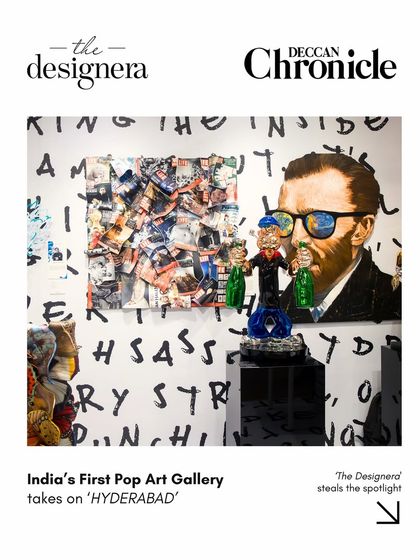 Our exhibition in Hyderabad featured in the Deccan Chronicle. This press clipping highlights our successful expansion into new cities and the media attention our curated events generate.