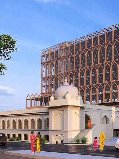 This is our pro-bono proposal for the expansion of Bangalore's historic Russell Market. We imagined a new structure rising above the old, respecting the original 1927 building while adding vital new functions. It represents our commitment to the city's public landmarks and our vision for their future.
