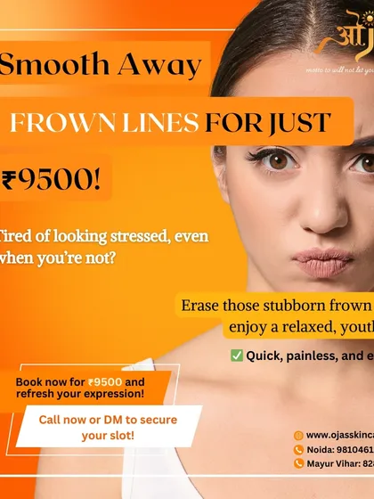 Do people say you look stressed or angry even when you are not? Stubborn frown lines between the brows can cause this. A quick and effective anti wrinkle treatment can erase these lines, giving you a more relaxed and approachable appearance.