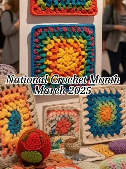 March is National Crochet Month. It's a time to spread awareness and honor crochet as a valuable art form that is also therapeutic and beneficial for mental well-being.