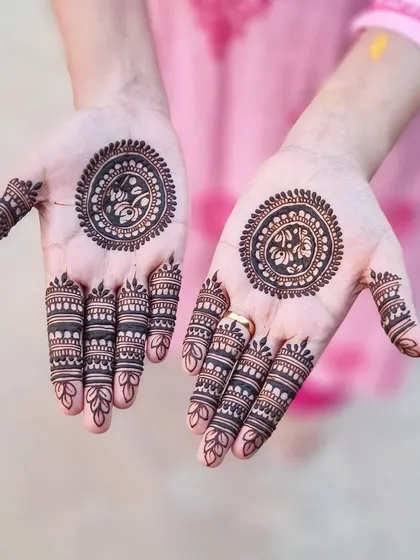 A simple and clean mandala design with floral details inside. Perfect for those who love symmetry.