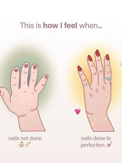 This is so true. Having your nails done to perfection is an instant mood and confidence boost.