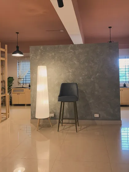 The play of light and shadow in our studio. We wanted to create an environment that feels both inspiring and deeply calming.