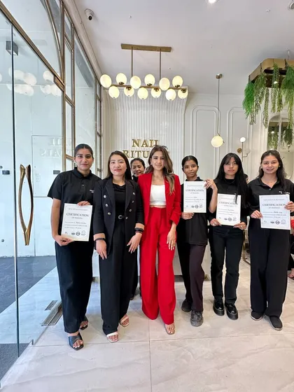 This is what success looks like! I’m so proud to stand with our newly certified nail artists. We don't just give certificates; we build careers and empower talented artists to achieve their dreams.