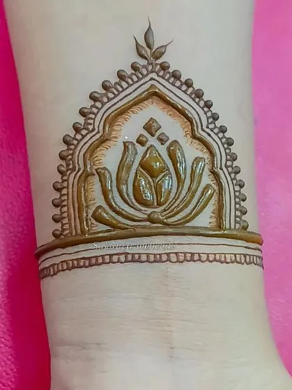 A close-up of a lotus start-up design. This is how I begin many of my intricate pieces, with a steady hand and a clear vision for the final artwork.