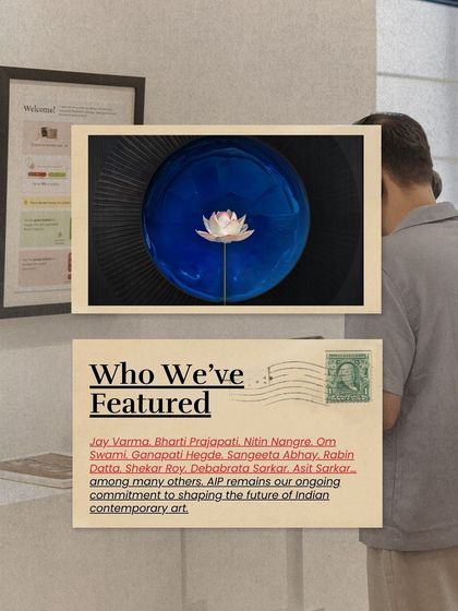 A list of artists we have featured through our Artists' Initiative Programme. Our ongoing commitment is to shape the future of Indian contemporary art.