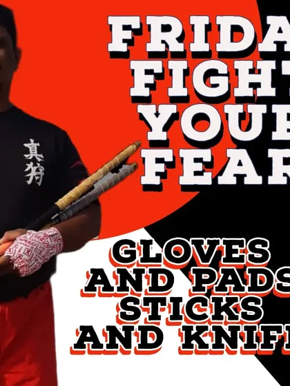 Friday is for facing your fears. We combine pad work with stick and knife drills to develop the gross motor skills that you can actually use under real stress.