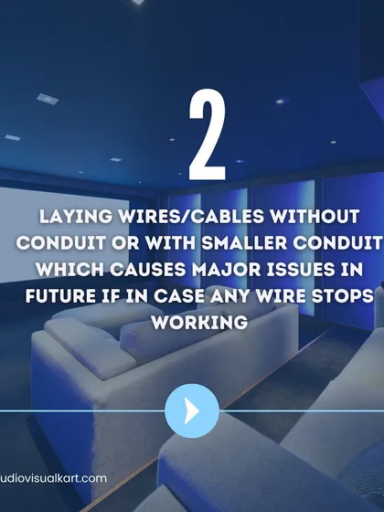 During the construction phase, always run your wires and cables inside a conduit. Using a conduit of an appropriate size protects the cables and makes it possible to replace a faulty wire in the future without having to break open the walls.
