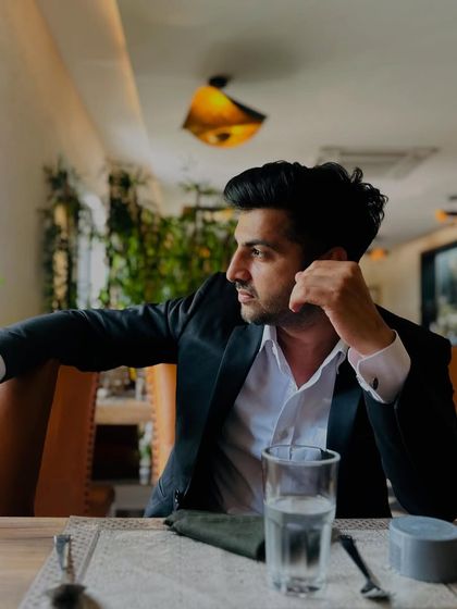 A candid moment of reflection. The life of a lawyer involves constant thought and analysis, even outside the office.