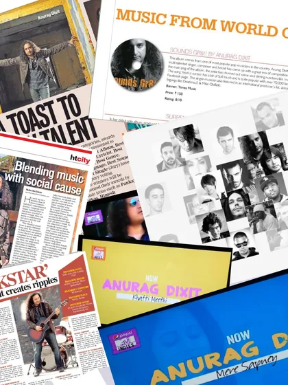 Over the last 20 years, my work has been featured across national and international media. This recognition from platforms like MTV, HT City, and others is a testament to a long and dedicated career in music.