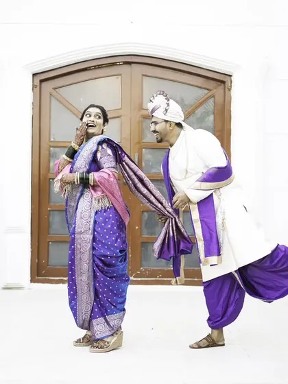 A playful moment between the couple, full of fun and laughter. It's these candid shots that show a couple's true personality.