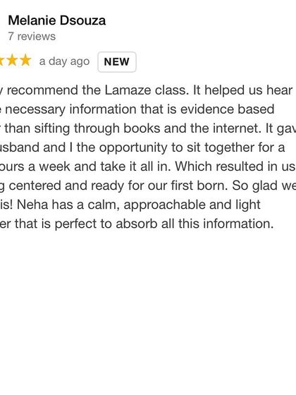 Neha Misra - Childbirth Education & Preparation Our Birth Stories photo 25