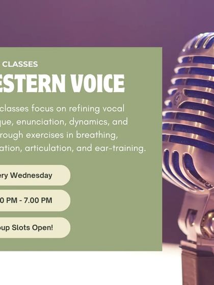 Our Western Voice group classes focus on refining vocal technique, enunciation, and dynamics through a variety of exercises.