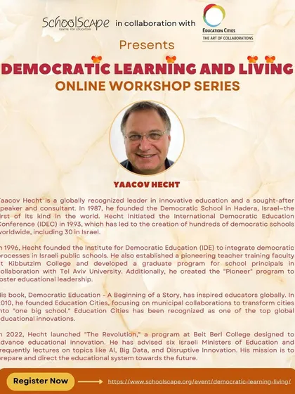 A detailed look at our workshop with Yaacov Hecht, designed for families, schools, NGOs, and anyone committed to fostering a democratic culture.