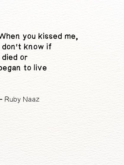 A reflection on the power of a kiss. Is it an end or a beginning? I often think about the last kiss, the one that lingers in memory, and wonder about its finality.