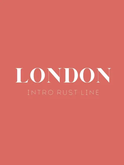 Here is an example of a classic and strong font pairing. The London font, which is a Didone style, paired with Intro Rust Line creates a look that feels both timeless and slightly rustic, great for heritage brands.