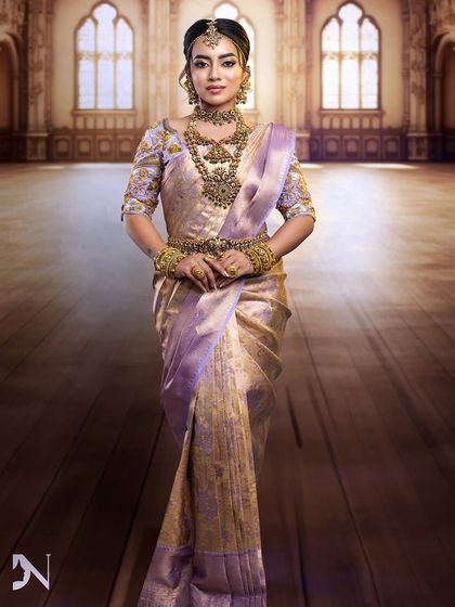 My signature Muhurtham bridal look, created for a portfolio shoot. The result of all the effort behind the scenes is this stunning and gorgeous output.