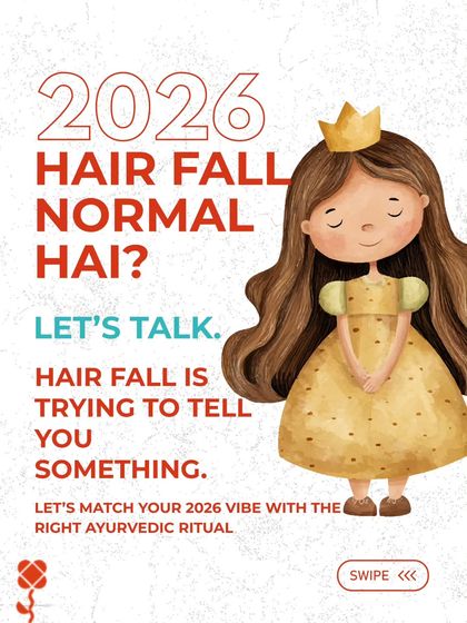 Let's talk about what your hair fall is trying to tell you. It's not normal. I can help you match your vibe with the right Ayurvedic ritual to address the root cause and build healthy hair for the long run.
