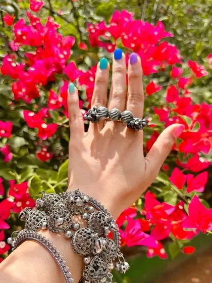 These colorful nails are still going strong after one month. A testament to proper application and durable gel polish.