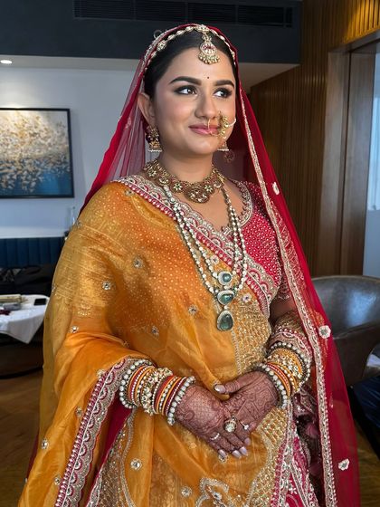 Another view of the complete traditional look. She looks like a princess, confident and glowing.