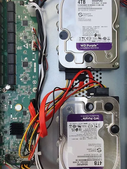 The inside of a security system matters. I use reliable, surveillance-grade hardware like these 4TB WD Purple hard drives, which are designed for 24/7 recording in NVRs.
