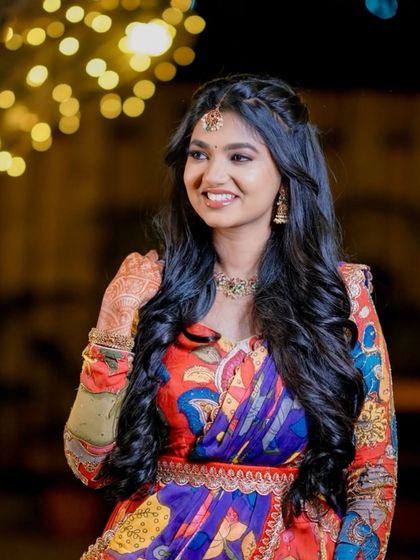 Shruthi - Bridal & Event Hairstyling Modern Styles for Sangeet & Receptions photo 17