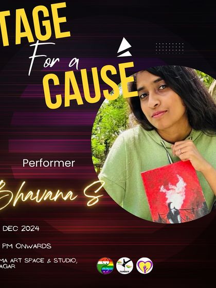 Bhavana S, a gifted artist, is another one of the performers we've featured. Our stage is open to anyone with a passion to share and a heart to give back.