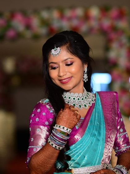 Shobha Naidu - Bridal Makeup Glamorous Reception & Sangeet Looks photo 21