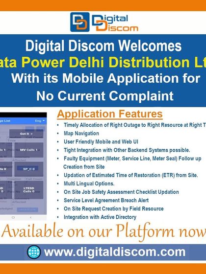 Improve outage response times with the Mobile Application for No Current Complaints. This system ensures the timely allocation of the right outage to the right resource, featuring map navigation, multi-lingual options, and integration with backend systems to reduce mean time to repair (MTTR).