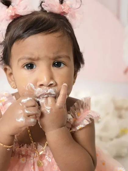 A first birthday is a big milestone, and a cake smash is the perfect way to celebrate. I focus on capturing the pure, messy joy as your little one discovers their first taste of birthday cake.